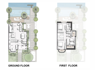 Floor plan for villa at Jirian - Mountain View