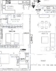 Floor plan for apartment at DISTRICT 5
