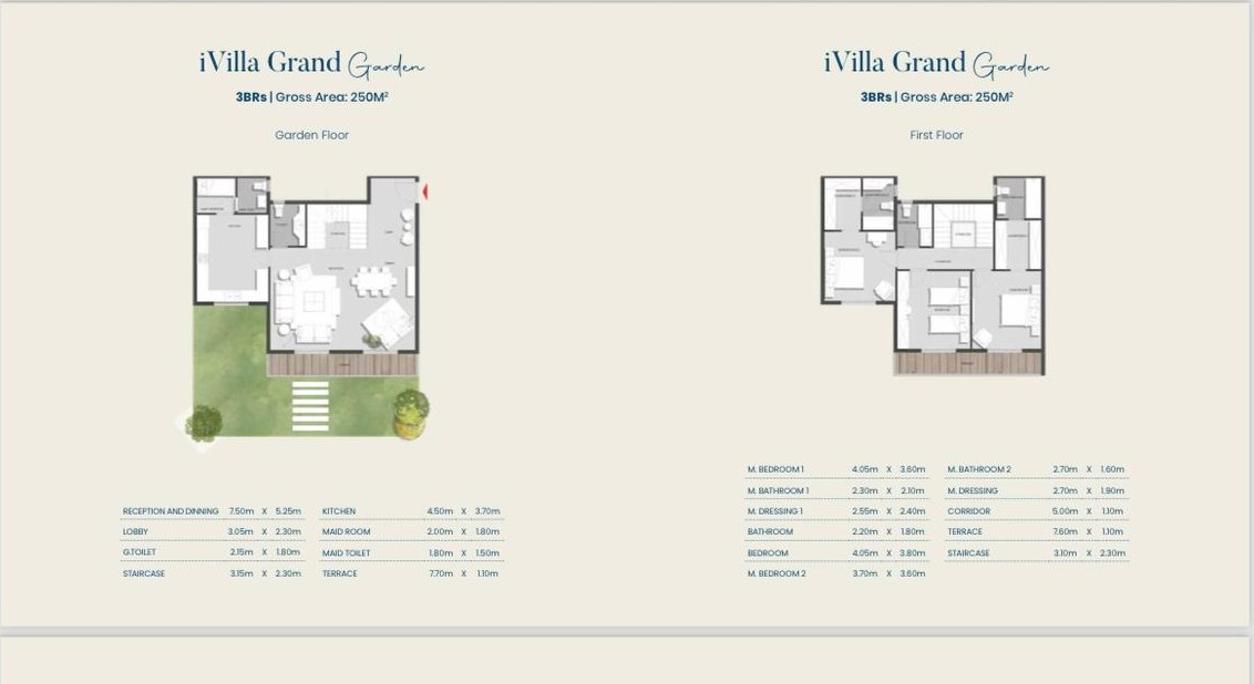 Floor plan for duplex at Aliva Mountain View Mostakbal City