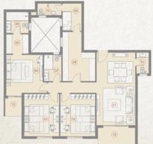 Floor plan for apartment at Village West