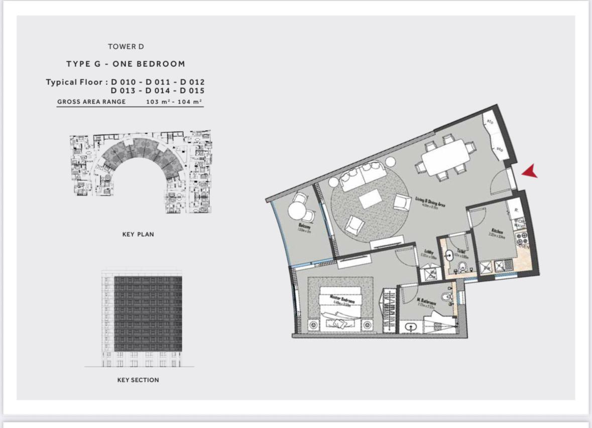 Floor plan for apartment at Marriott Residences Heliopolis
