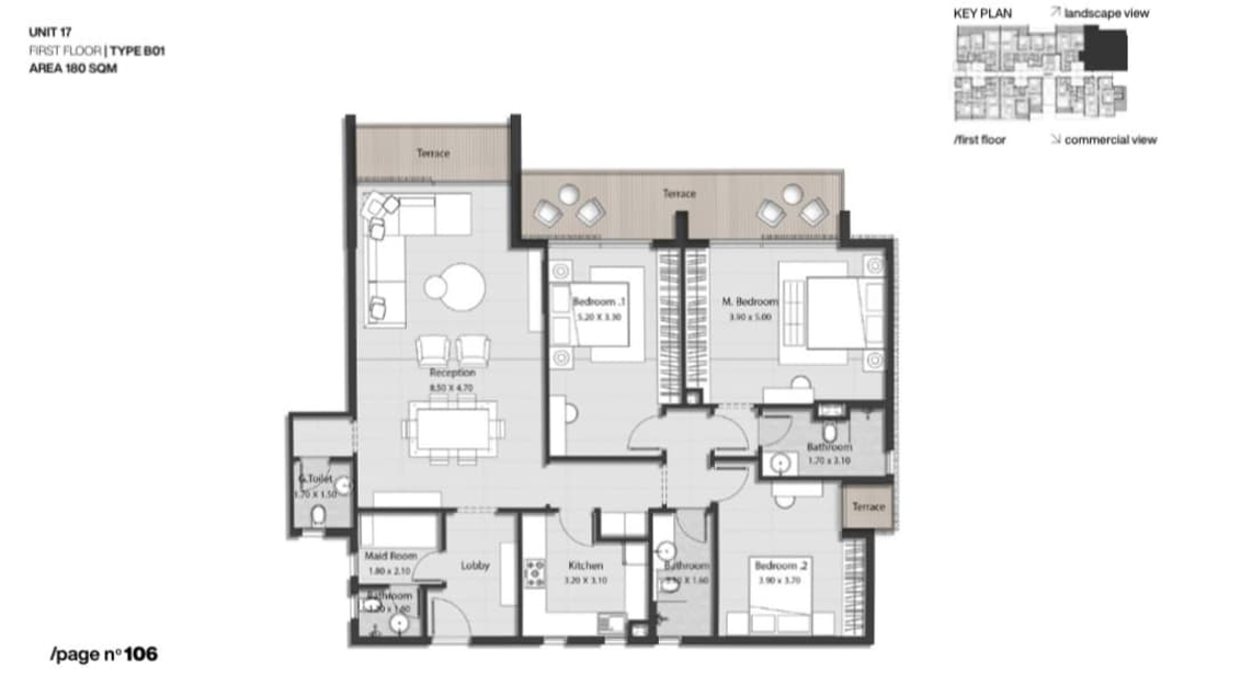 Floor plan for apartment at Nmq