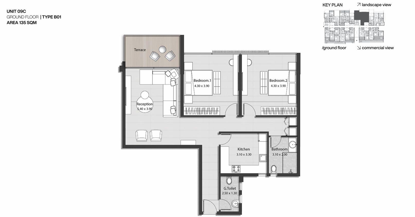 Floor plan for apartment at Nmq