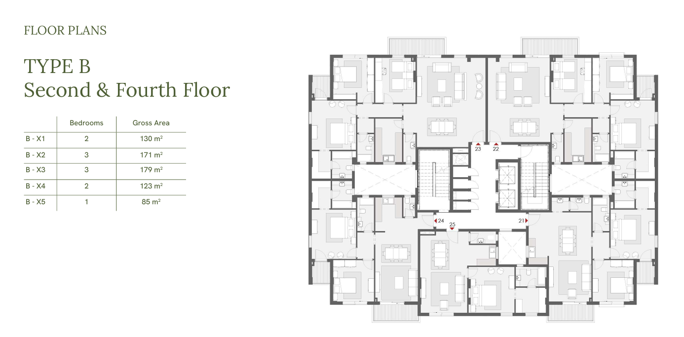 Floor plan for penthouse at One33-Phase One