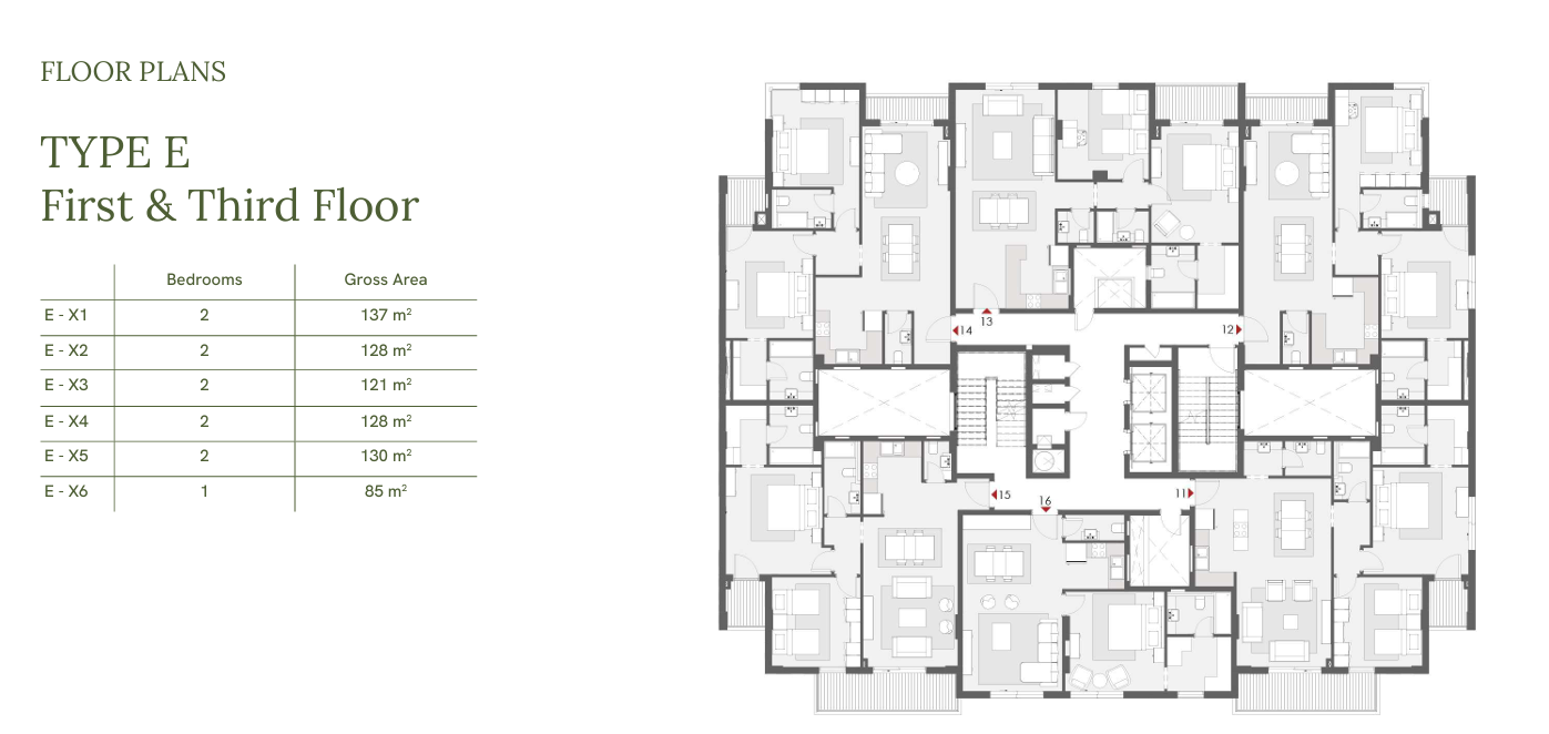 Floor plan for penthouse at One33-Phase One