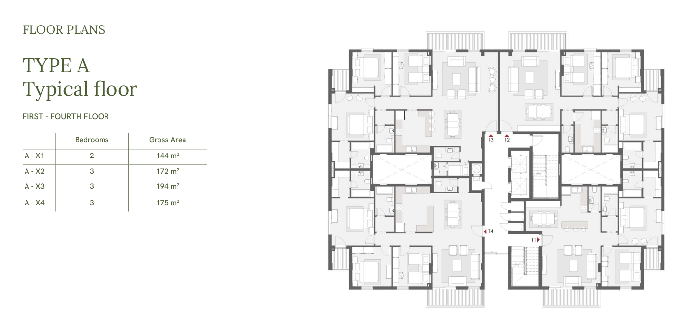 Floor plan for penthouse at One33-Phase One