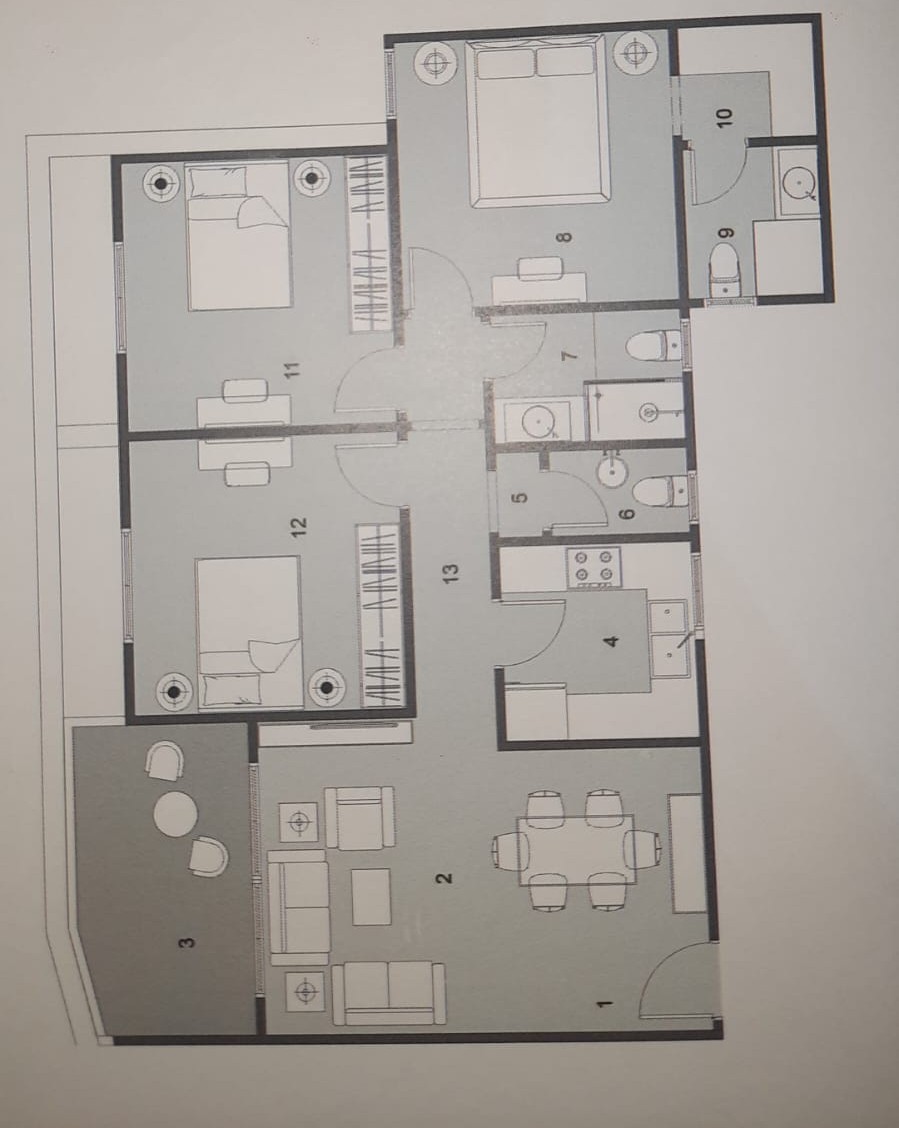Floor plan for apartment at Eelaf Residence