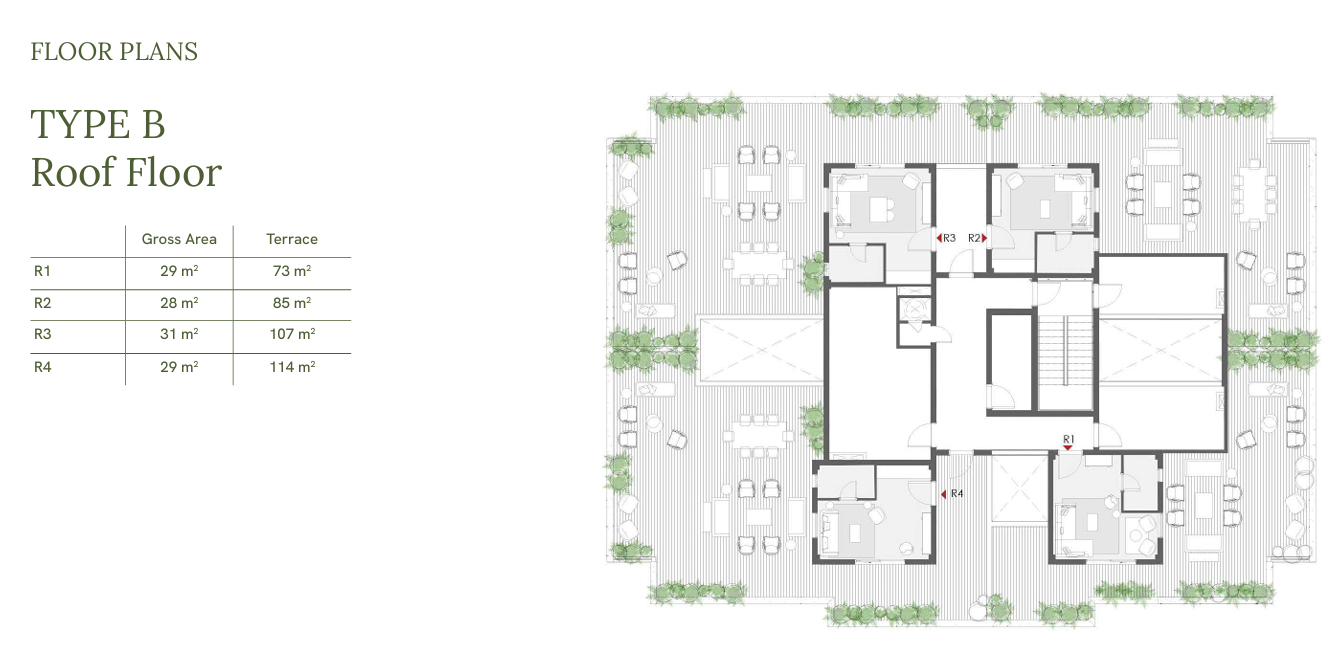 Floor plan for penthouse at One33-Phase One
