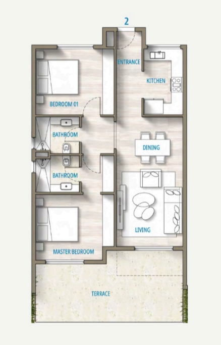 Floor plan for chalet at Southmed