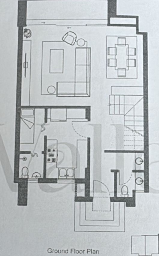 Floor plan for townhouse at The Valleys