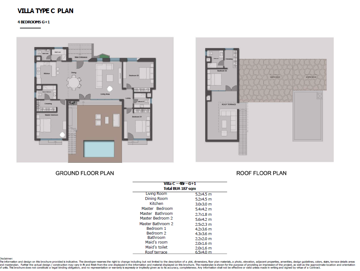 Floor plan for villa at Greens Baywest Valley