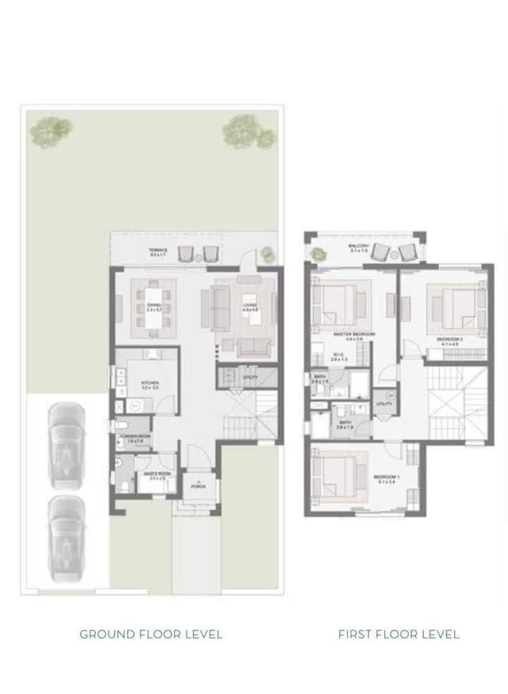 Floor plan for villa at Belle Vie