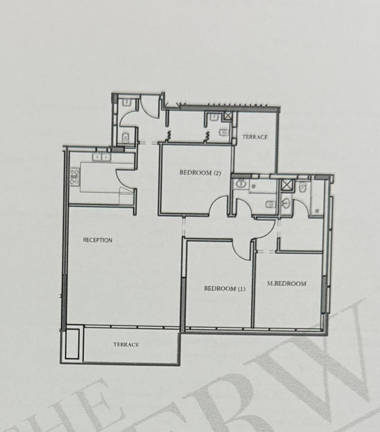 Floor plan for apartment at The View Waterway