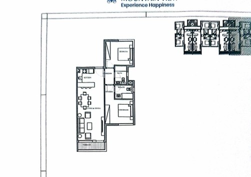 Floor plan for chalet at Plage
