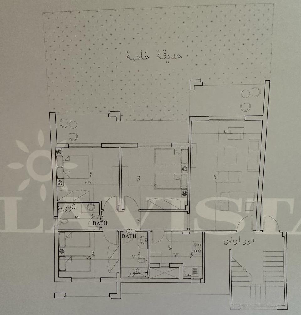 Floor plan for chalet at La Vista Ray