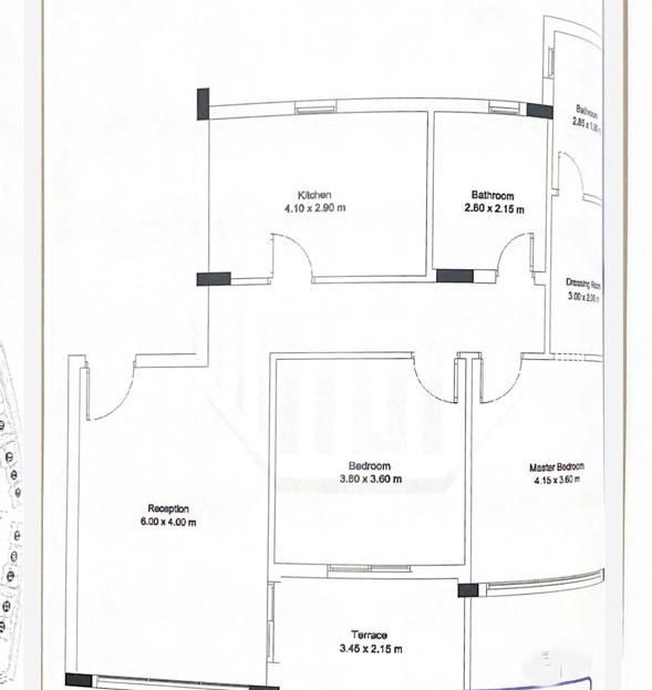 Floor plan for apartment at Mar ville