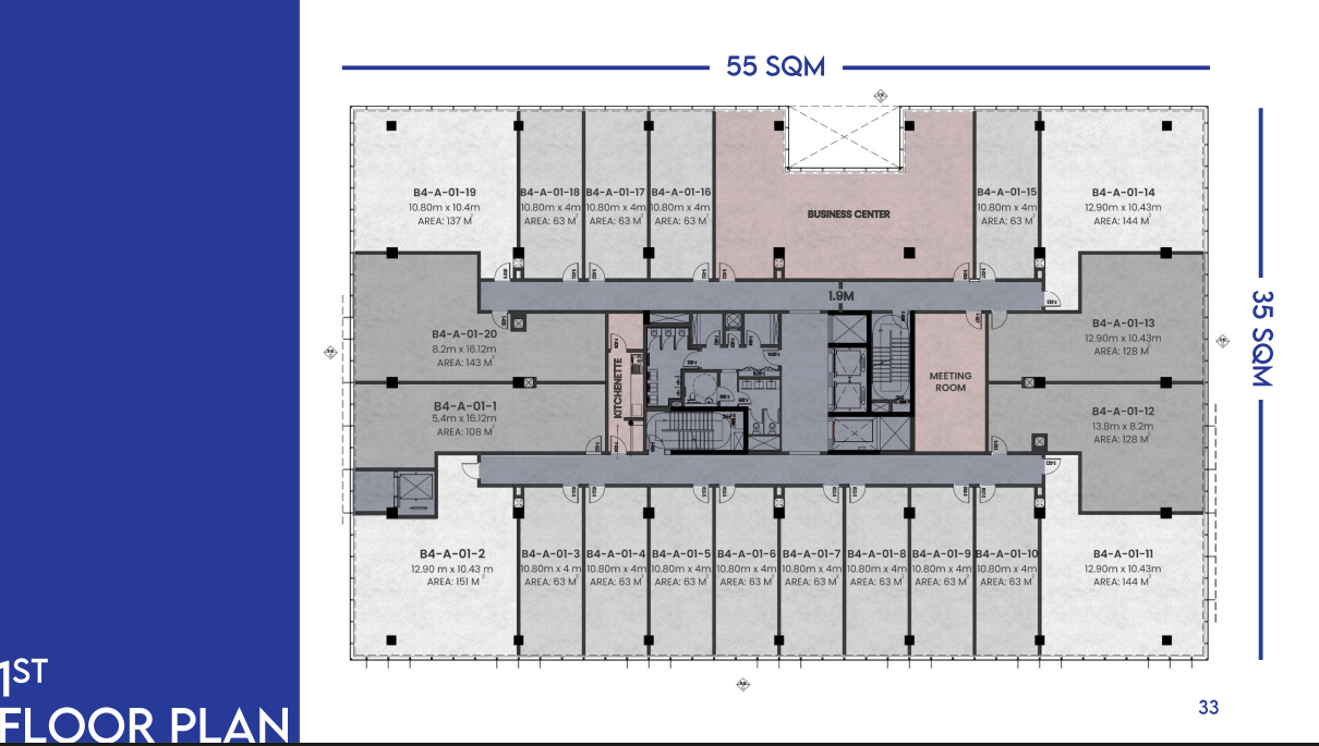 Floor plan for  at Urban Business Lane