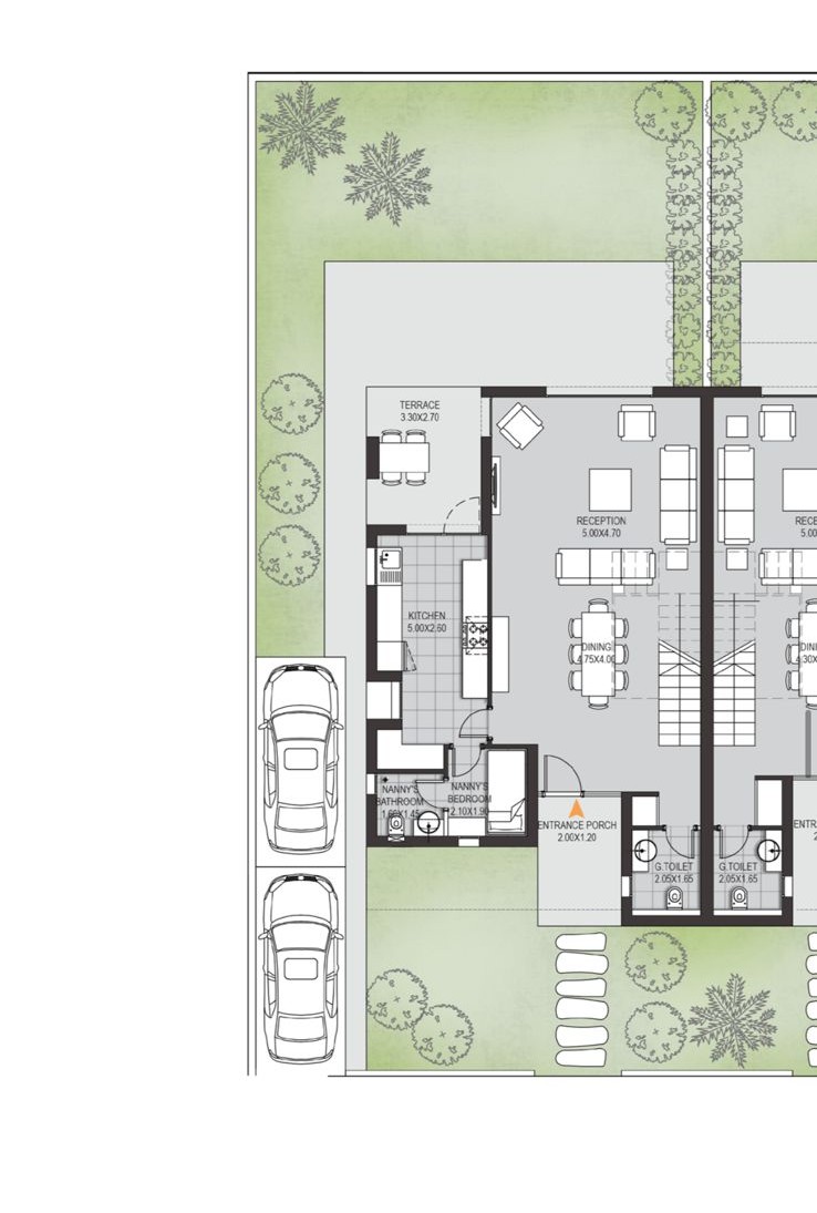 Floor plan for townhouse at O West Orascom