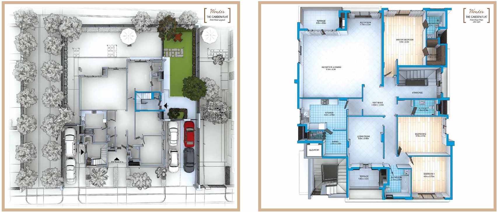 Floor plan for apartment at Pyramids Heights Residences