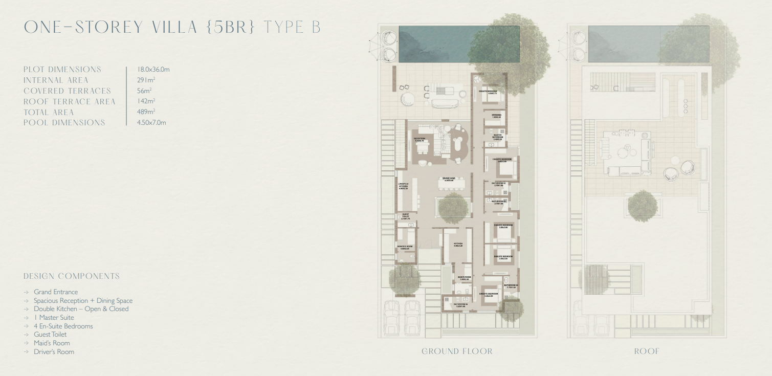 Floor plan for villa at The Med