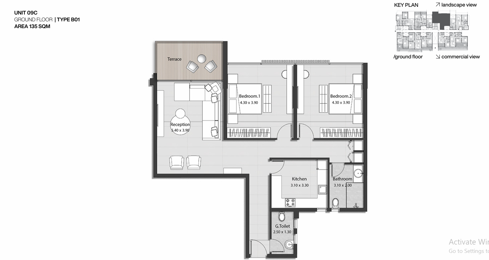 Floor plan for apartment at Nmq