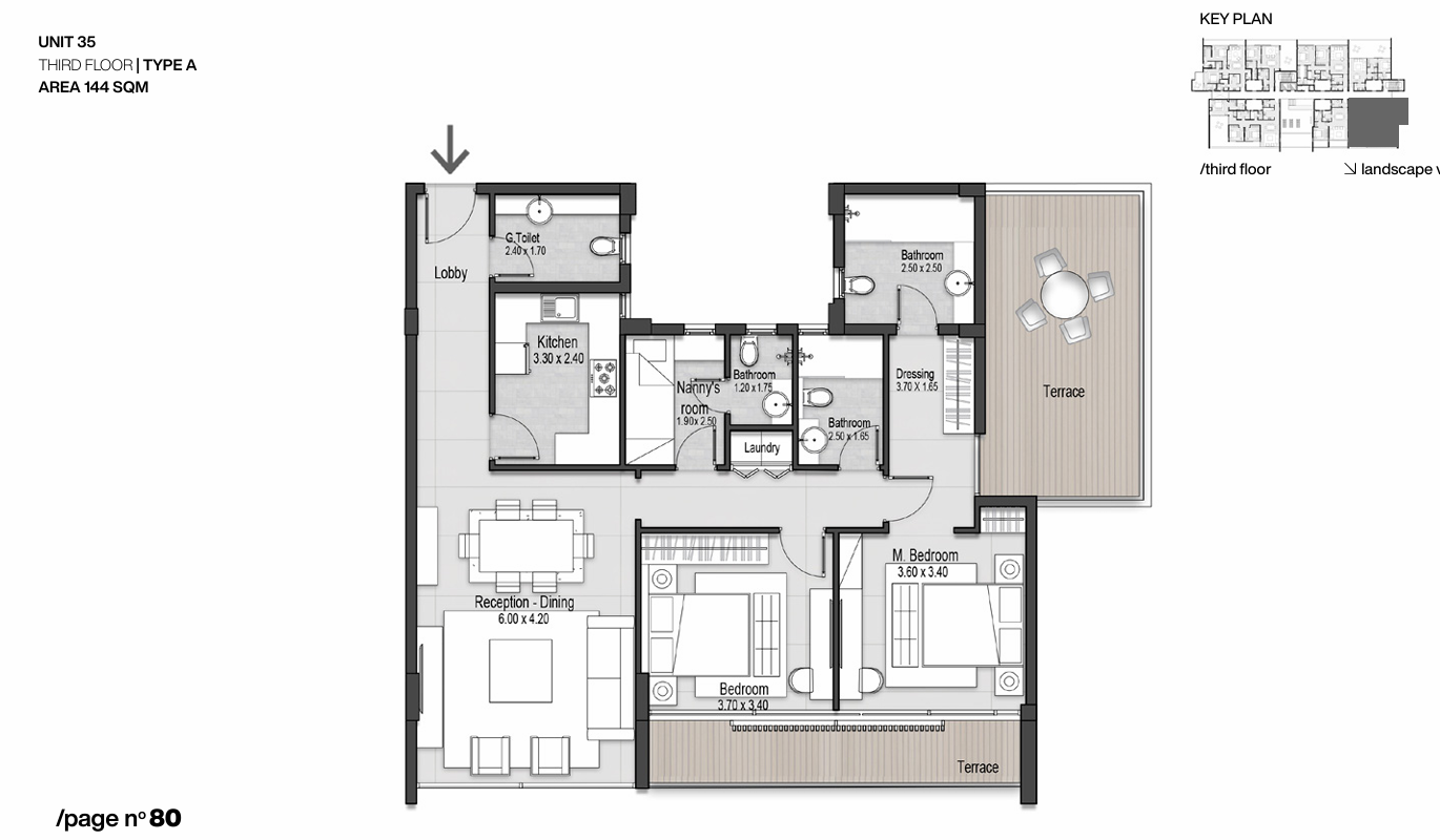 Floor plan for apartment at Nmq