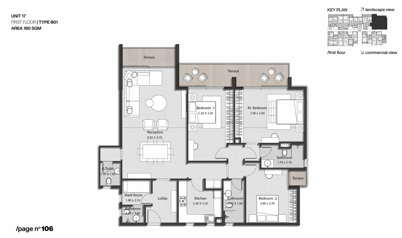 Floor plan for apartment at Nmq