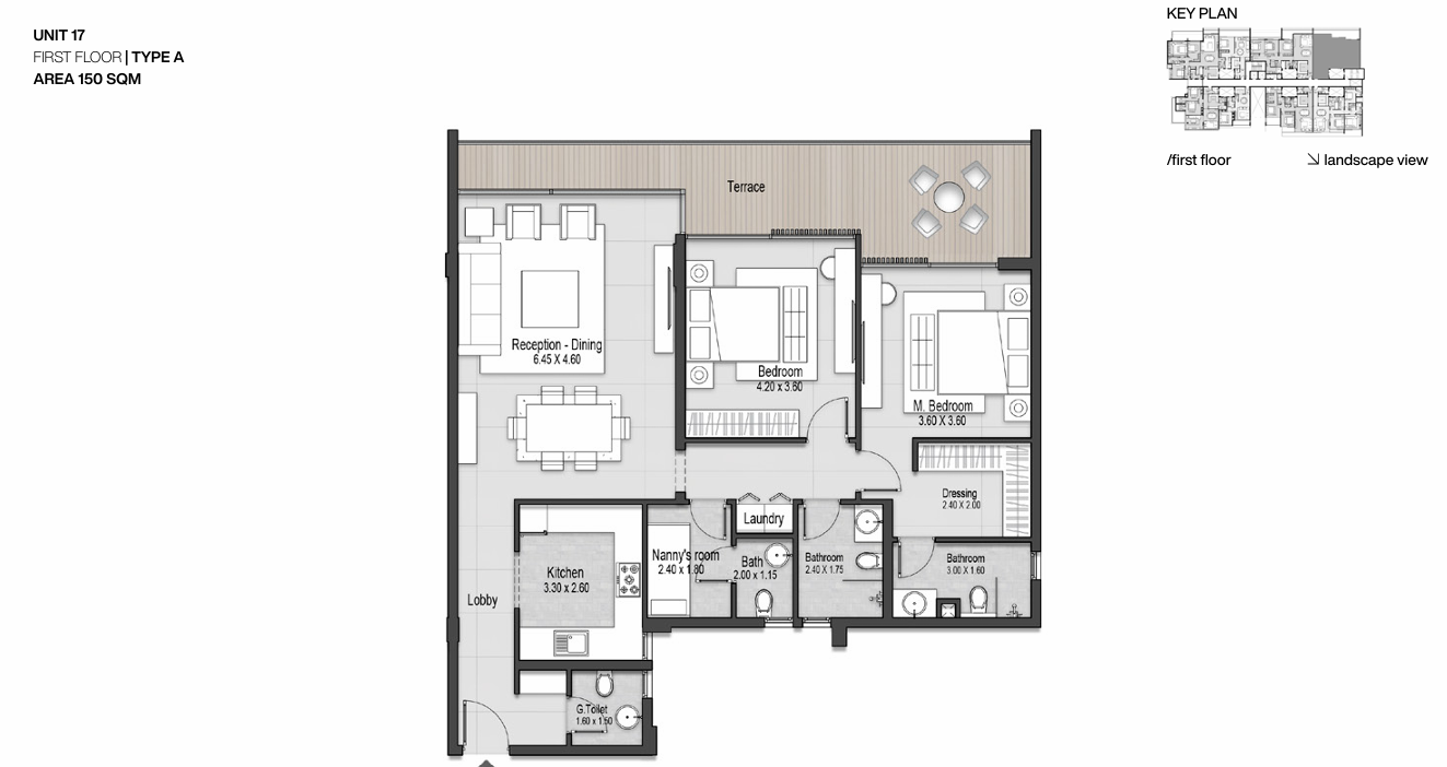 Floor plan for apartment at Nmq