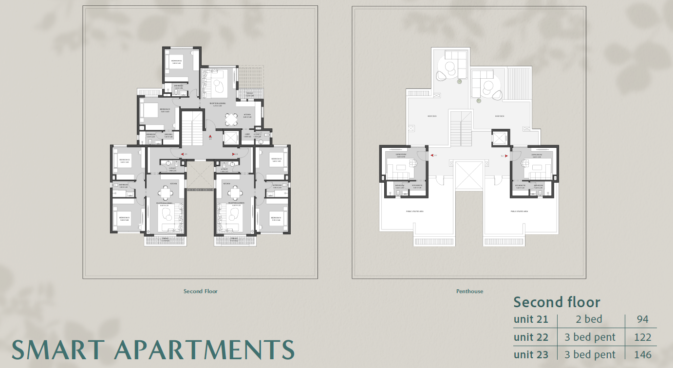 Floor plan for townhouse at O West Orascom