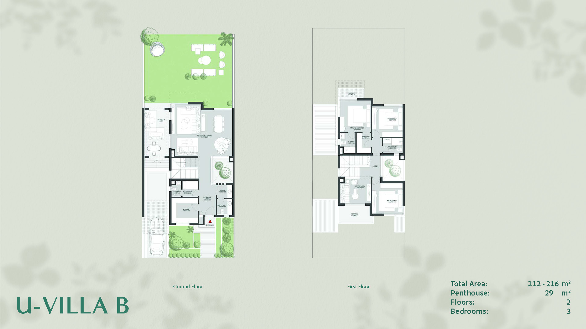 Floor plan for villa at O West Orascom