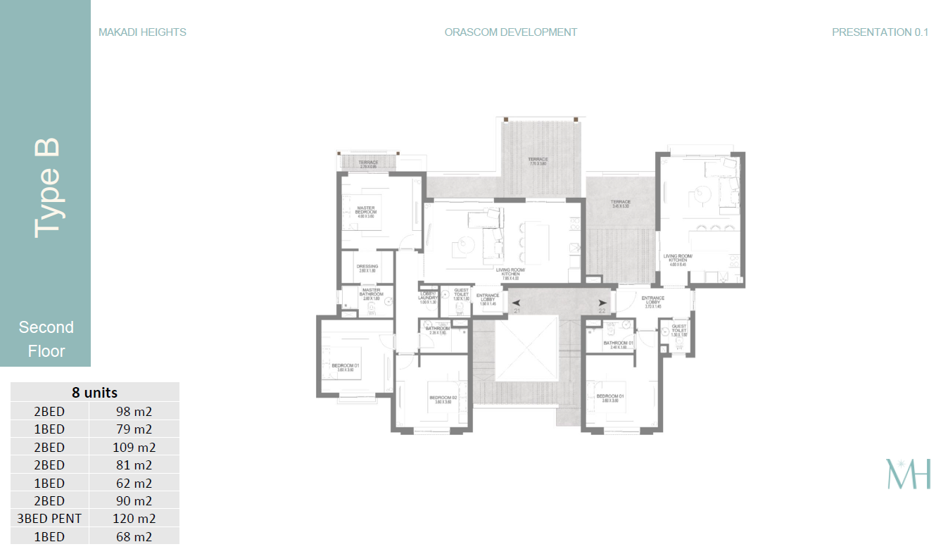 Floor plan for apartment at Town Walk