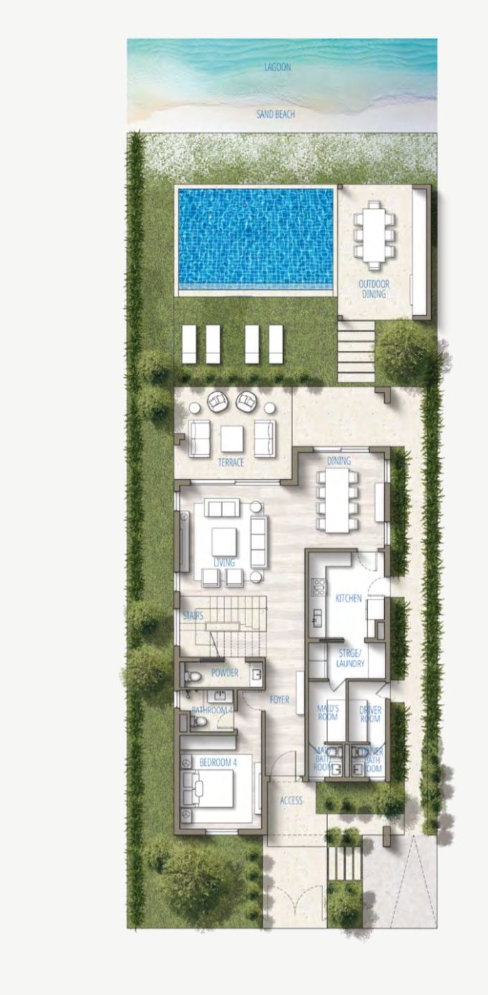 Floor plan for villa at Southmed