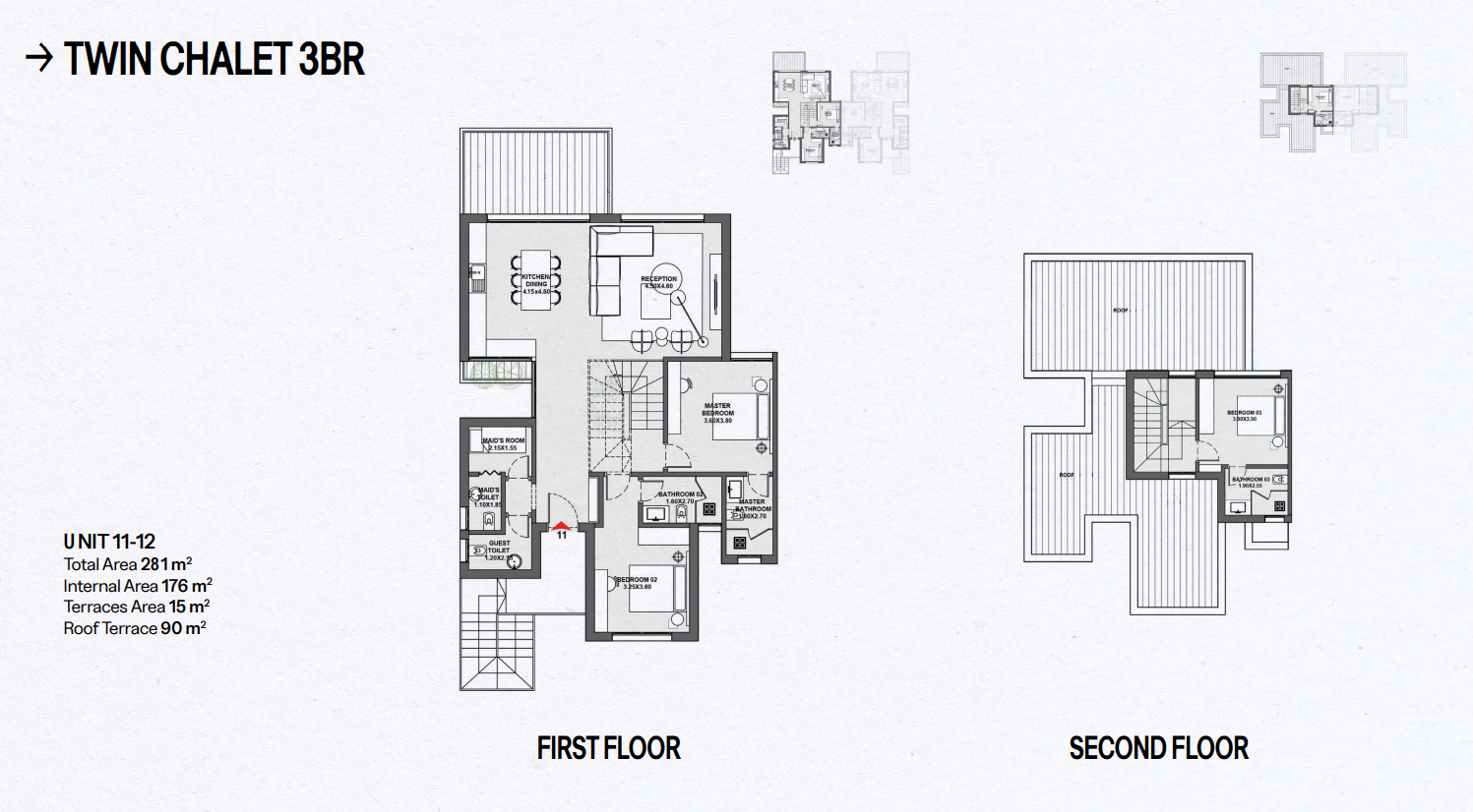 Floor plan for penthouse at Geo The Med