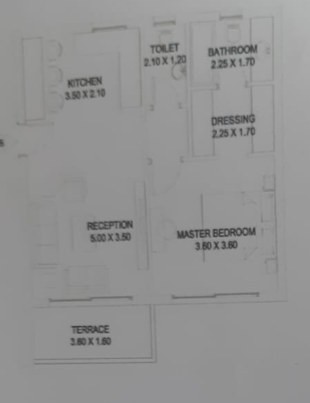 Floor plan for apartment at Sarai