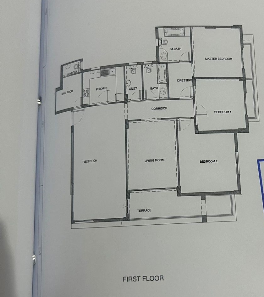 Floor plan for apartment at Mountain View iCity October