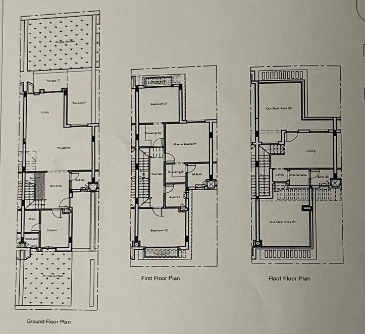 Floor plan for townhouse at Monark Residence