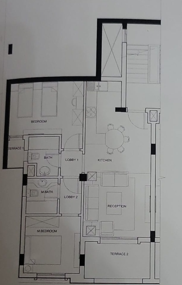 Floor plan for chalet at Mountain View Ras El Hekma