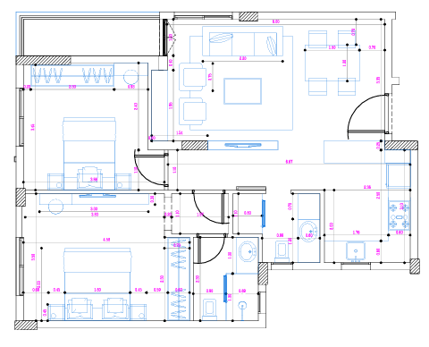 Floor plan for apartment at Mountain View iCity October