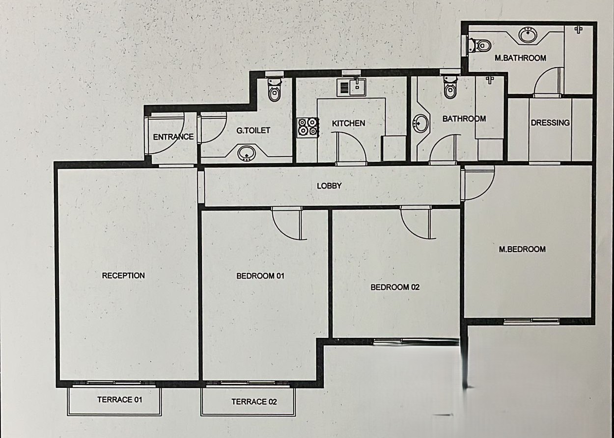 Floor plan for apartment at Mountain View iCity October