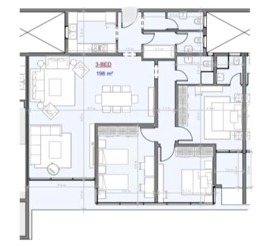 Floor plan for apartment at The View Waterway