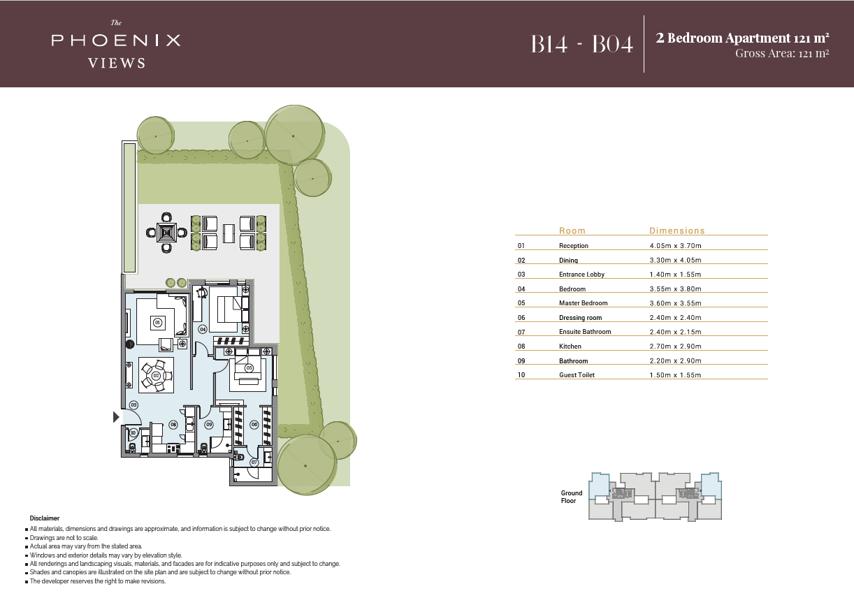 Floor plan for apartment at Swanlake Residences