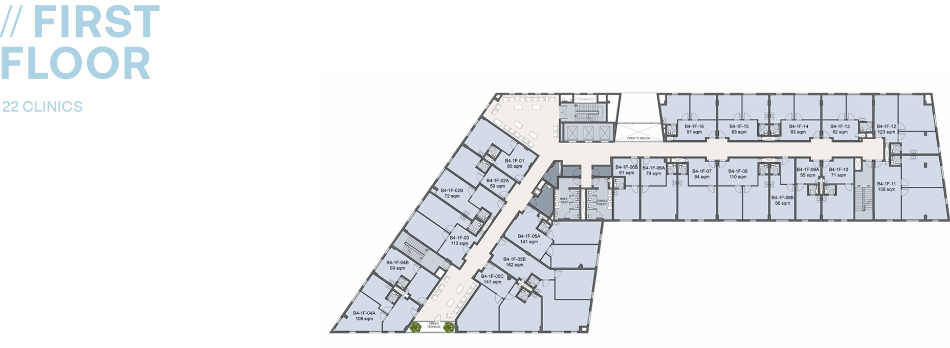 Floor plan for  at Westown Medical Center