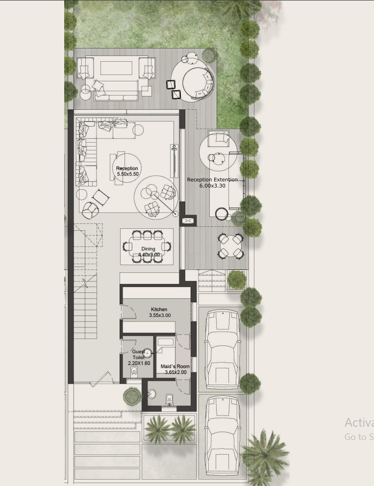 Floor plan for villa at Hills of One