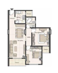 Floor plan for apartment at Icon Garden