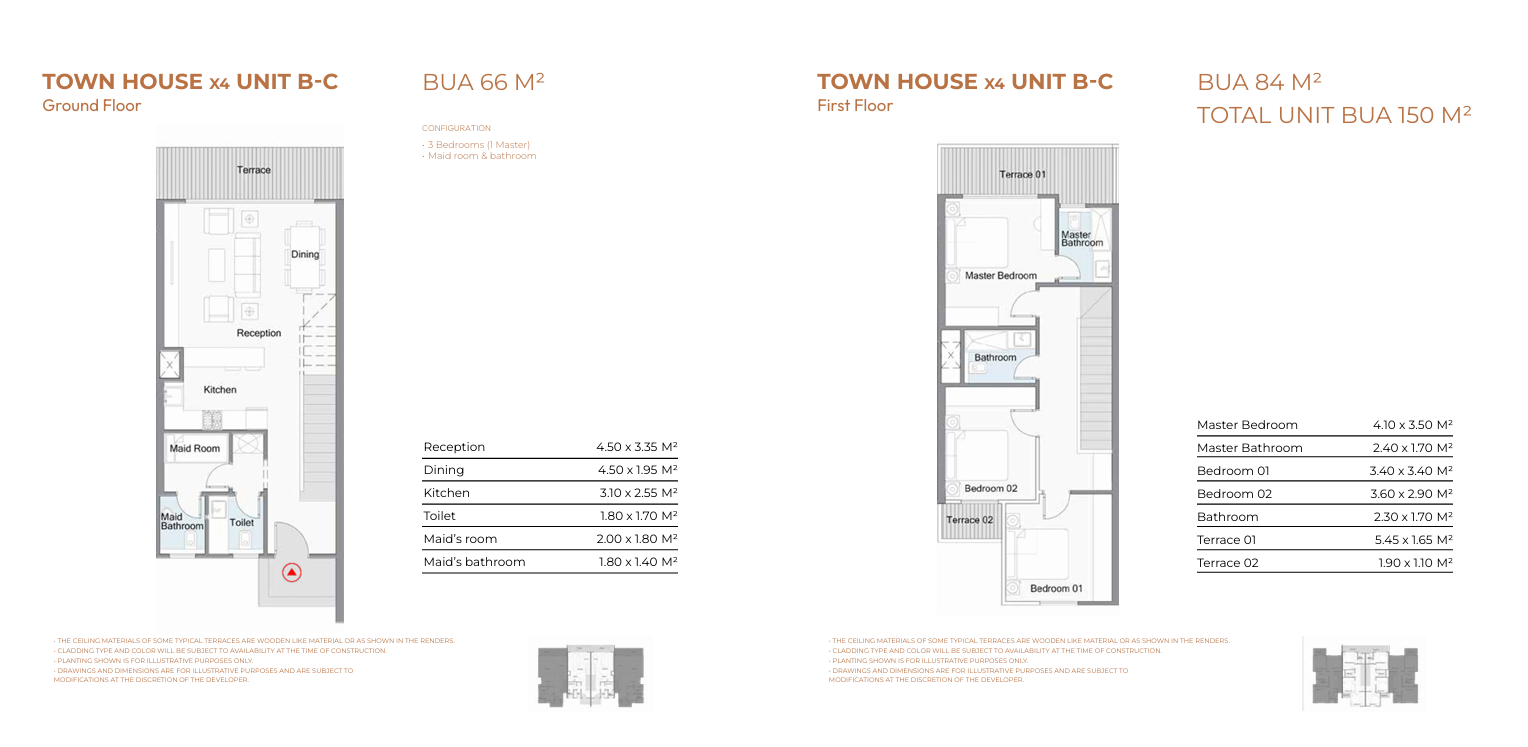 Floor plan for townhouse at Telal - Shores