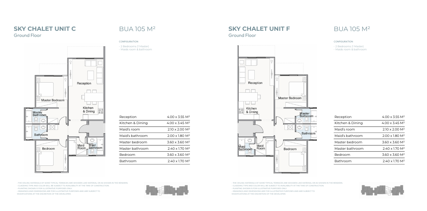 Floor plan for chalet at Telal - Shores