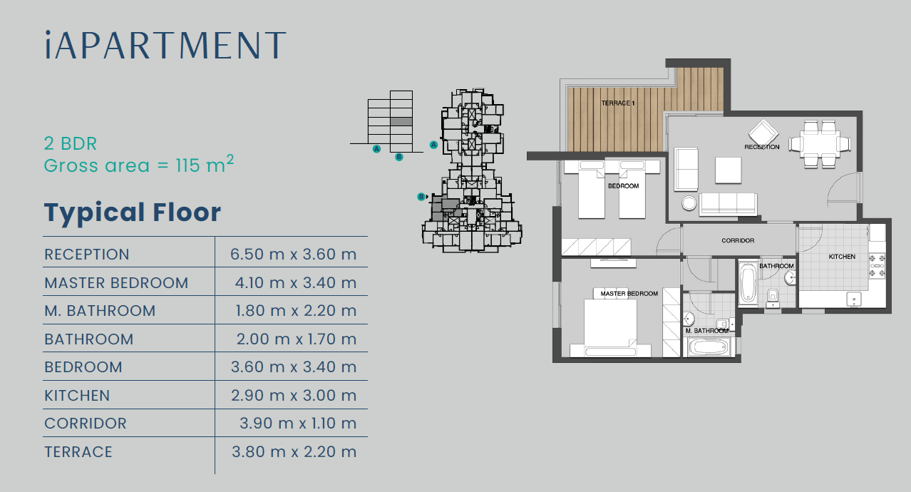Floor plan for apartment at Club Park - ICity October