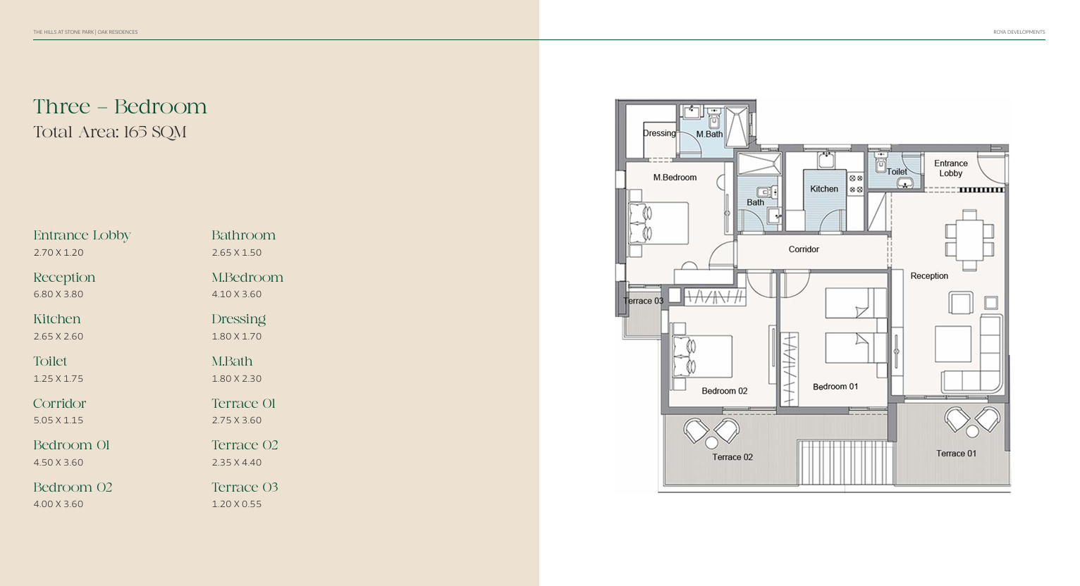 Floor plan for apartment at Oak Residences-Stone Park