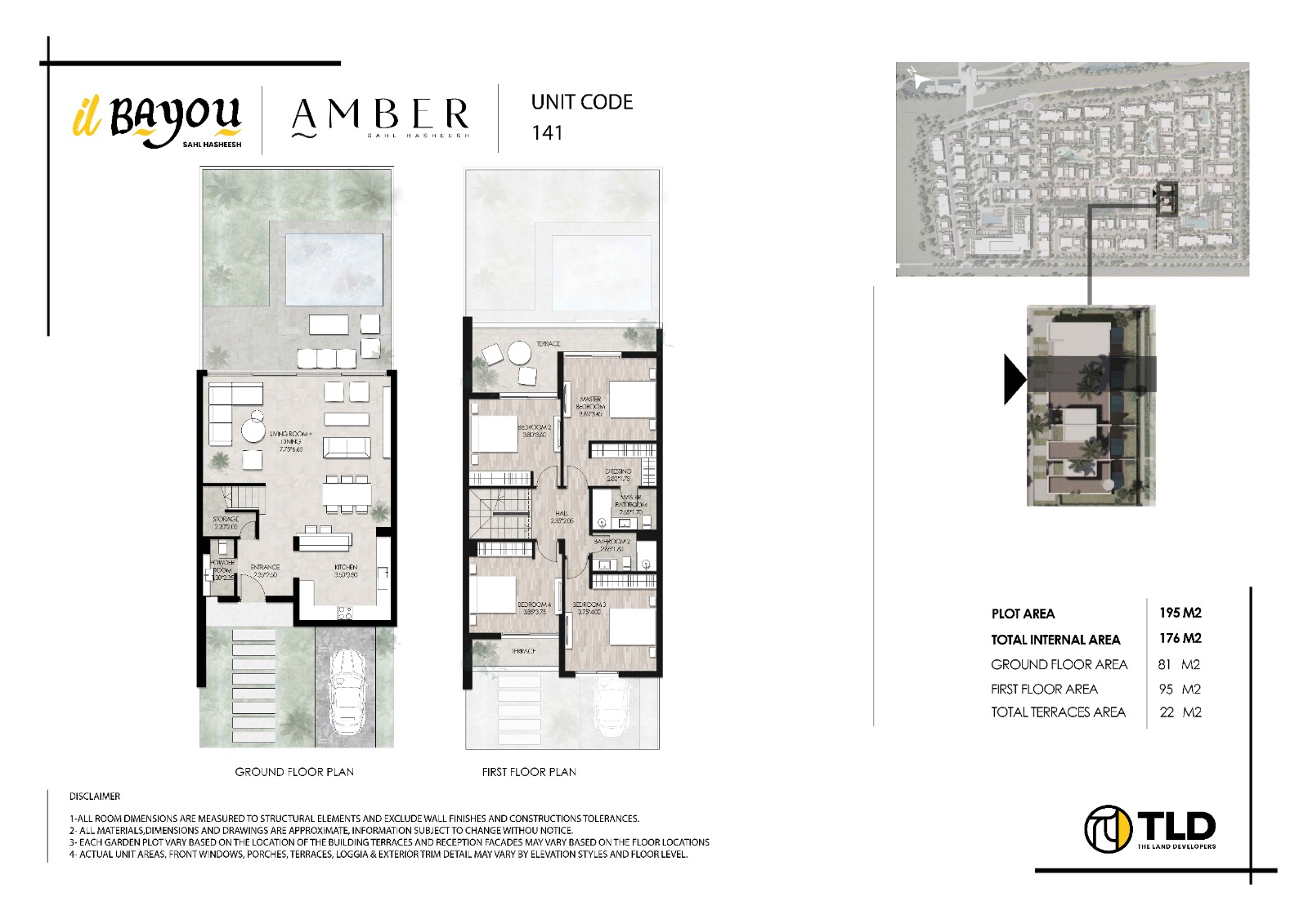 Floor plan for townhouse at Il Bayou