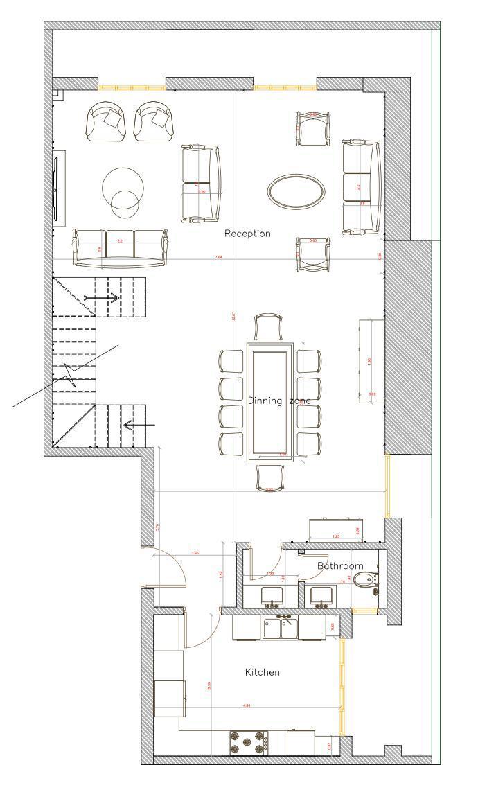 Floor plan for duplex at De Joya 3